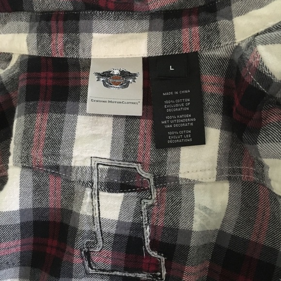 Harley Davidson flannel shirt - Picture 4 of 5